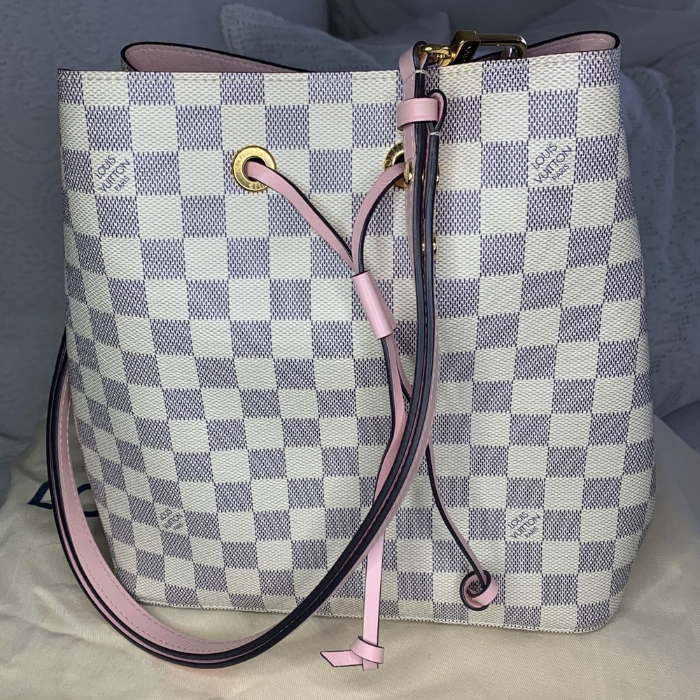 Louis Vuitton neonoe rose damier azur
